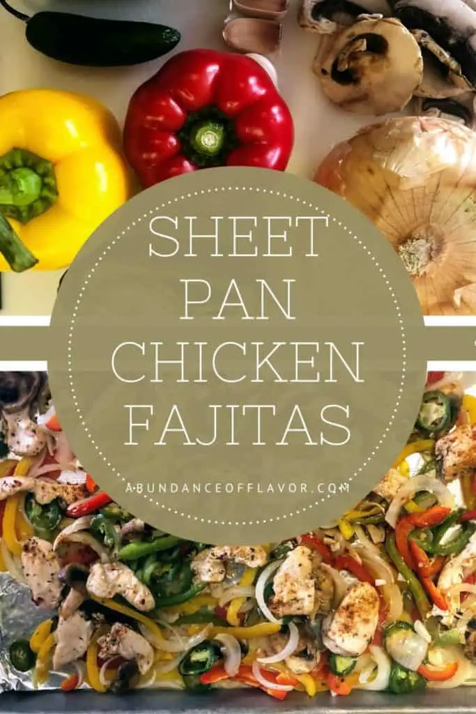 sheet pan chicken fajitas