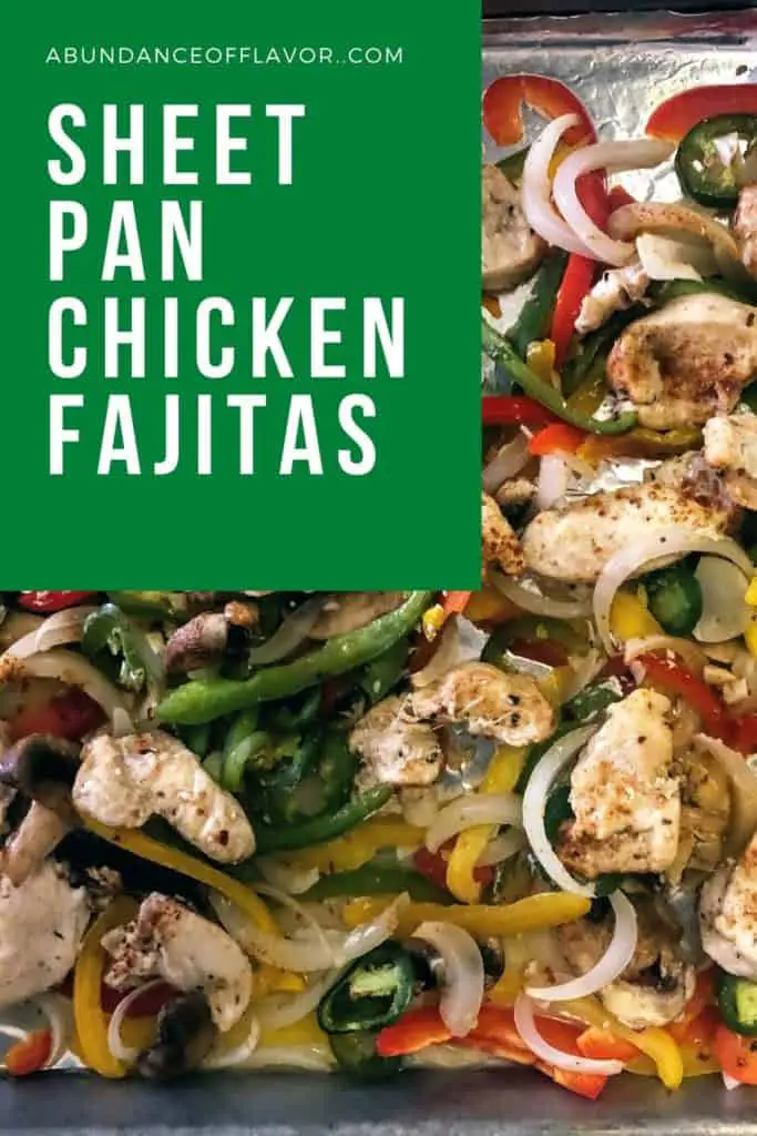 sheet pan chicken fajitas