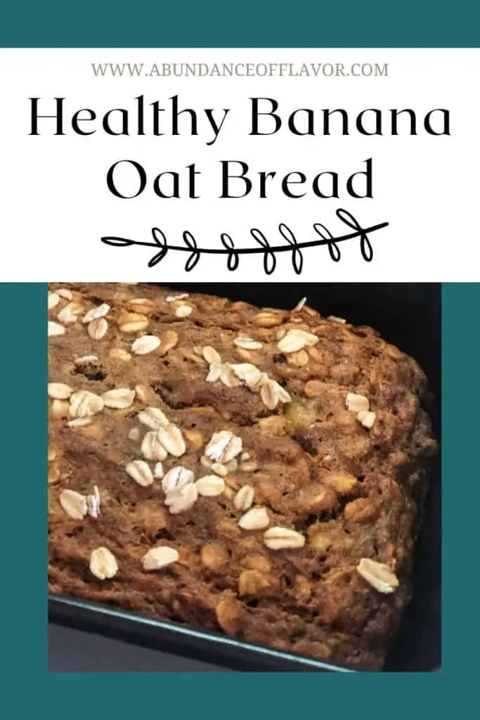 healthy banana oat bread pin