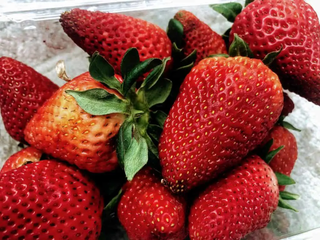 fresh strawberries for 3 ingredient whipped cream