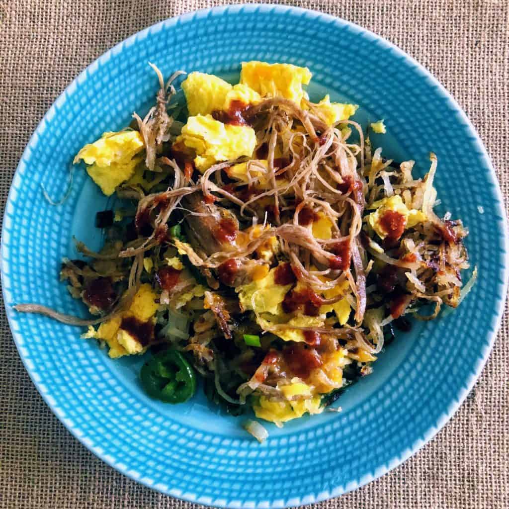 savory breakfast bowl leftovers