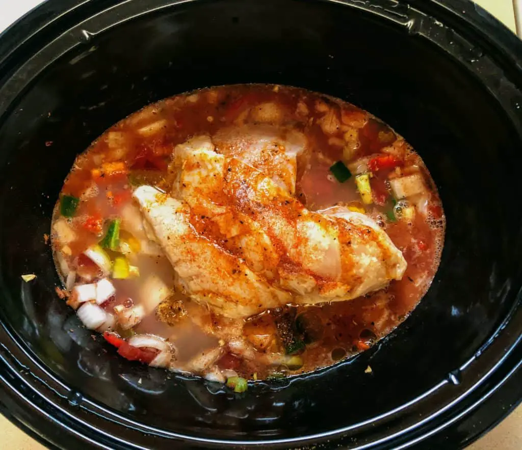 crockpot cajun chicken and vegetables