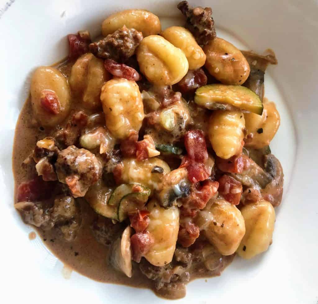 easy italian sausage and gnocchi