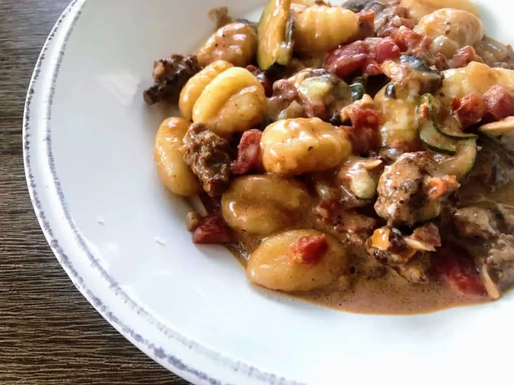 One-Pot Gnocchi with Sausage - Just a Taste