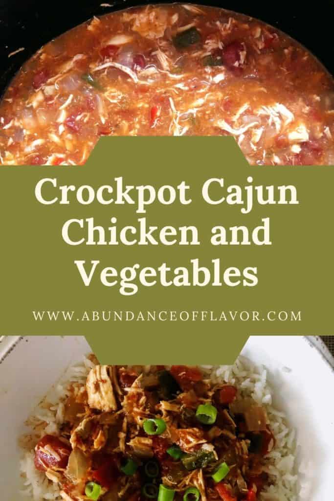 pin image cajun chicken and vegggies