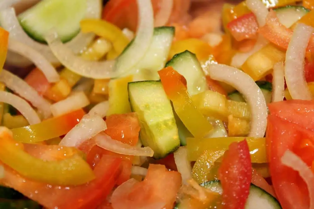 stir fry vegetables for leftover hibachi