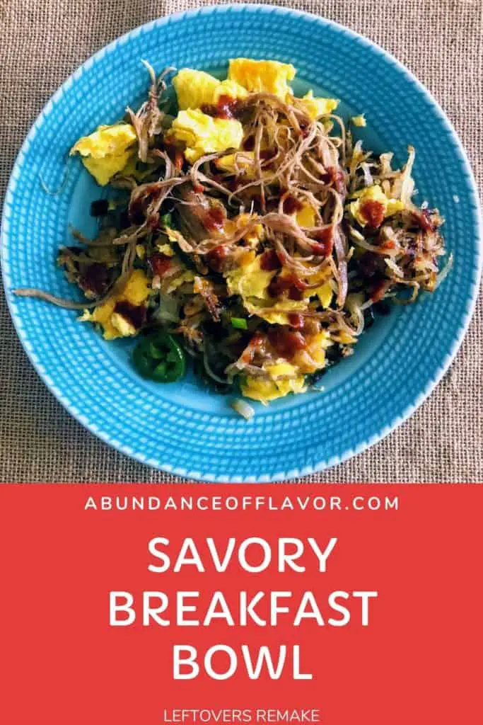 savory breakfast bowl leftovers
