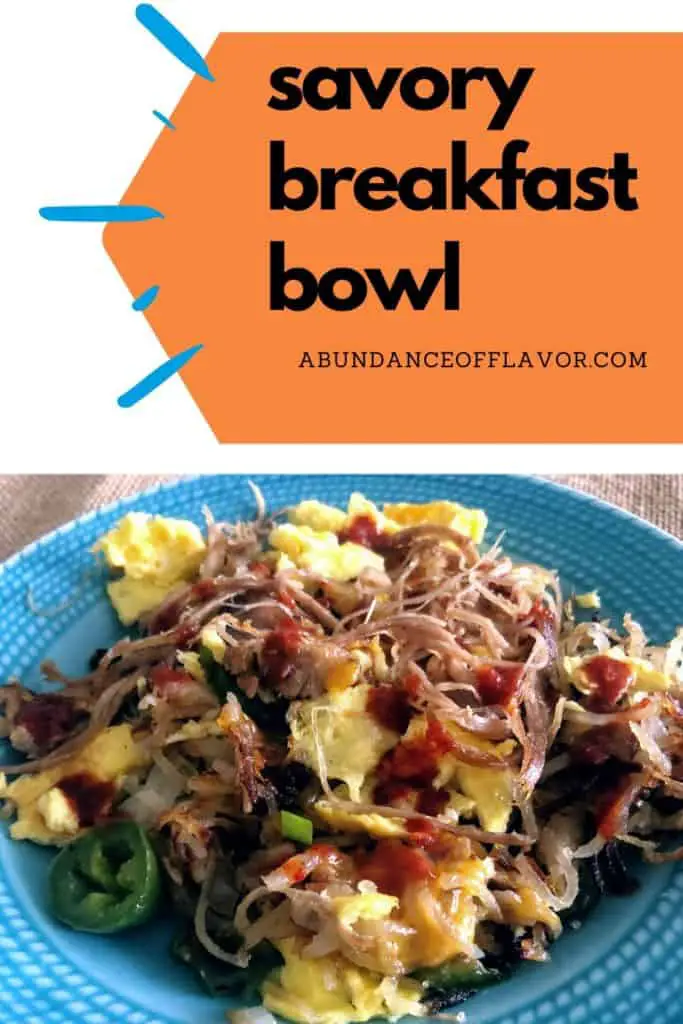 savory breakfast bowl leftovers