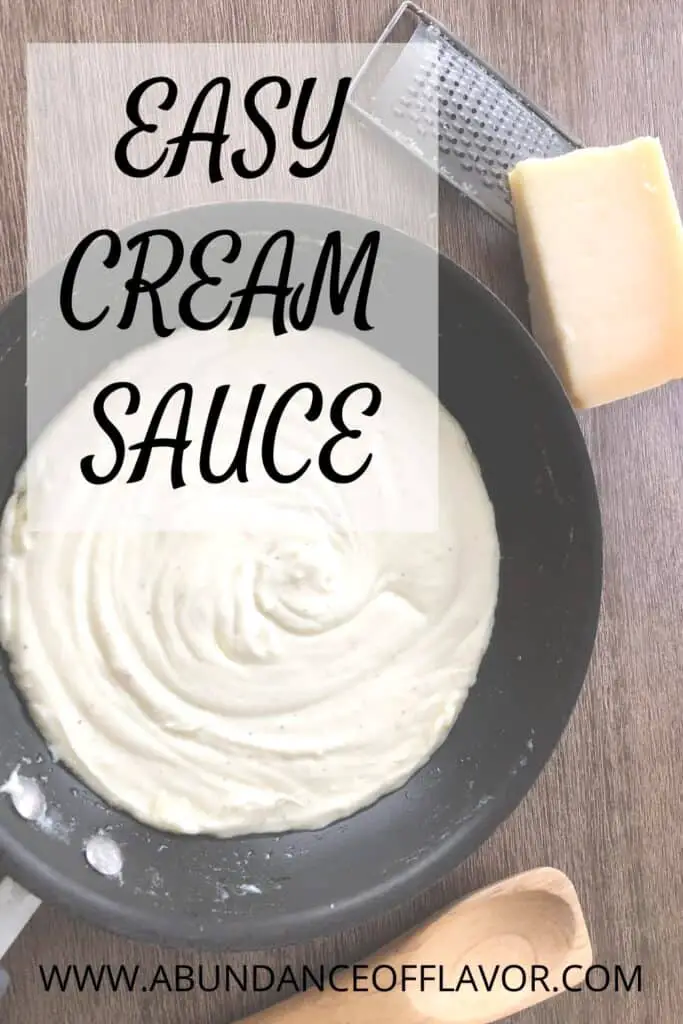 pin easy cream sauce cheesy