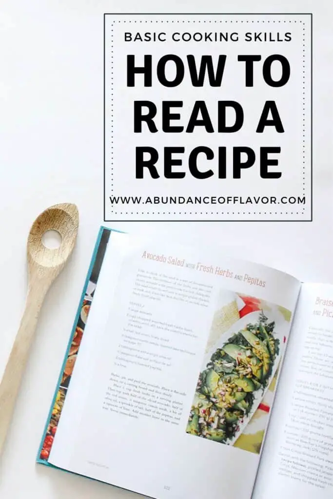 how to read a recipe pin