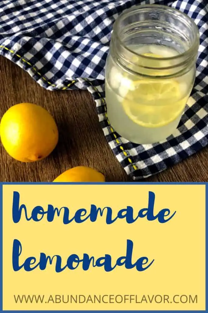 pin easy homemade lemonade