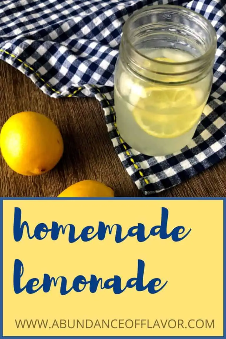 Easy Homemade Lemonade - Abundance of Flavor