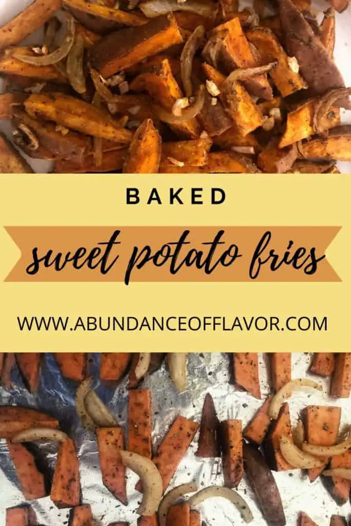 pin baked sweet potato fries