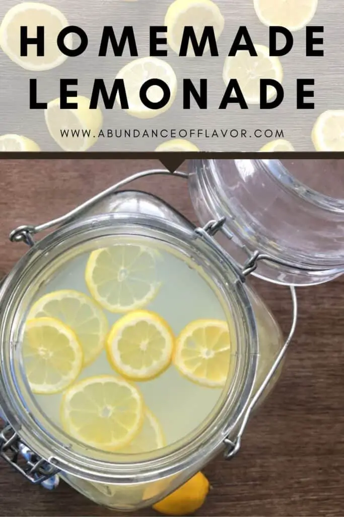 pin easy homemade lemonade