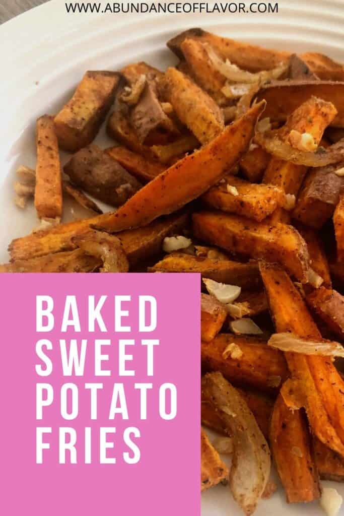 pin baked sweet potato fries