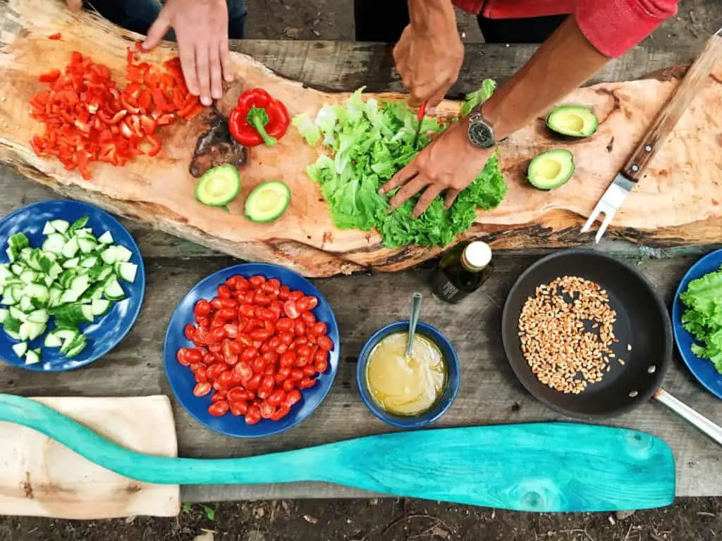 cooking skills cutting vegetables