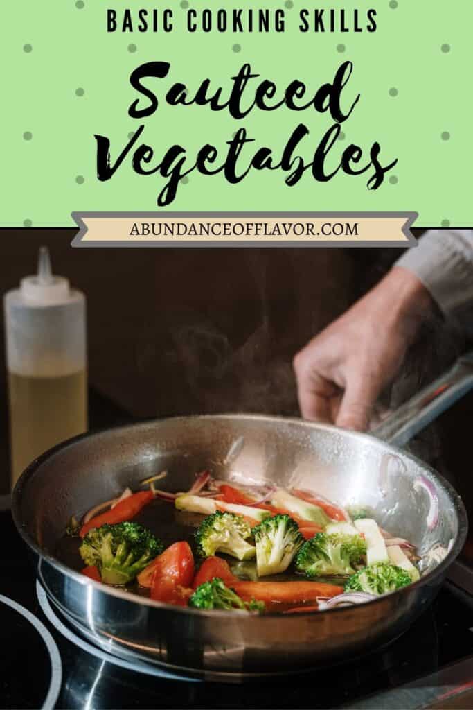 sauteing vegetables pin