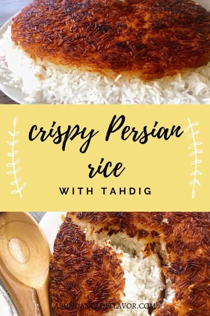 crispy persian rice with tahdig pin