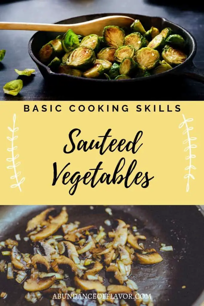 sauteing vegetables pin