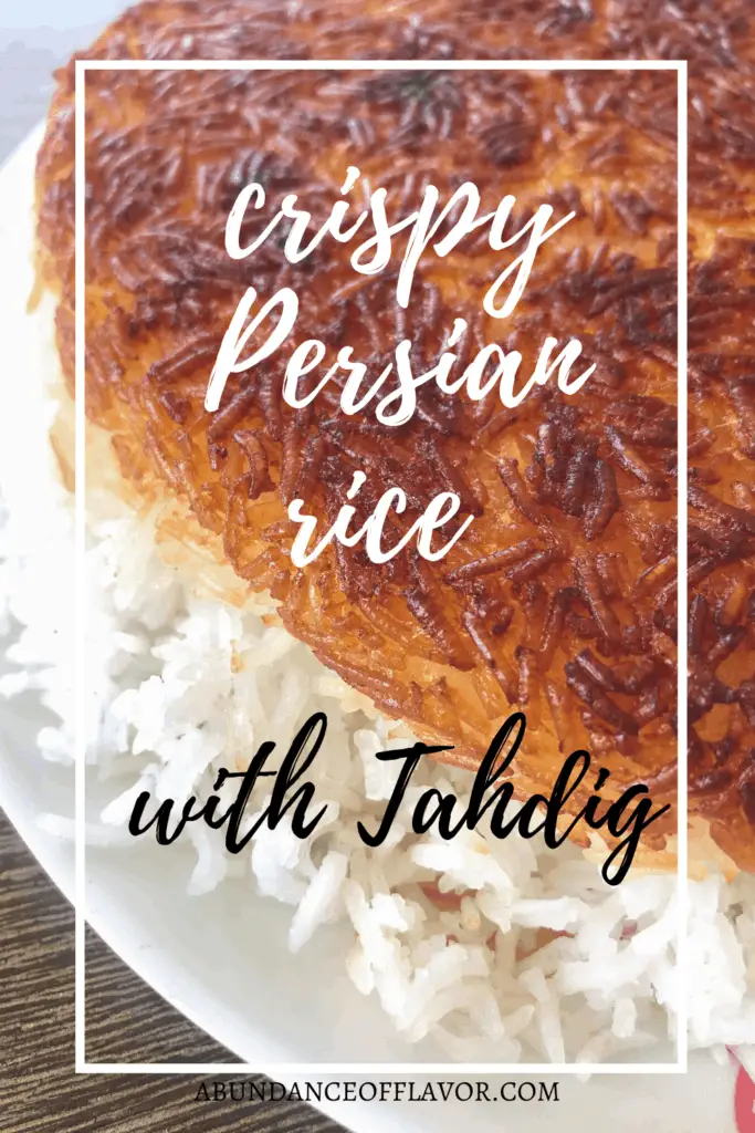crispy persian rice with tahdig pin