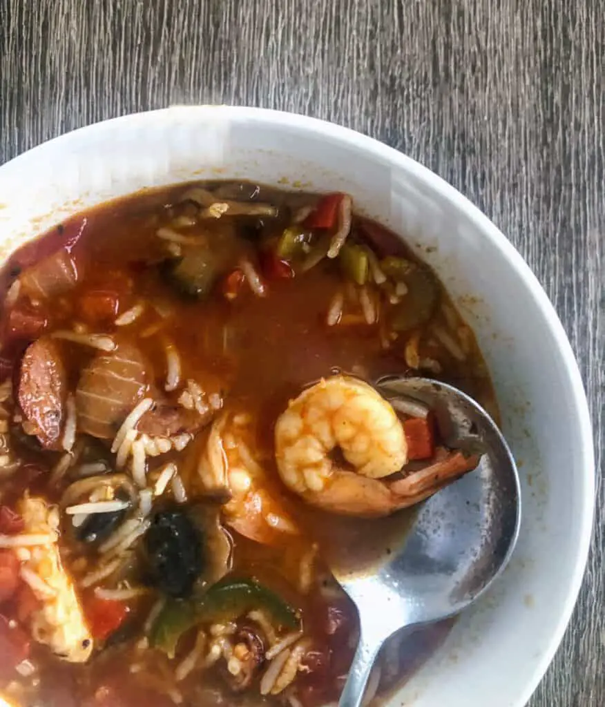 easy new orleans gumbo with chicken sausage shrimp