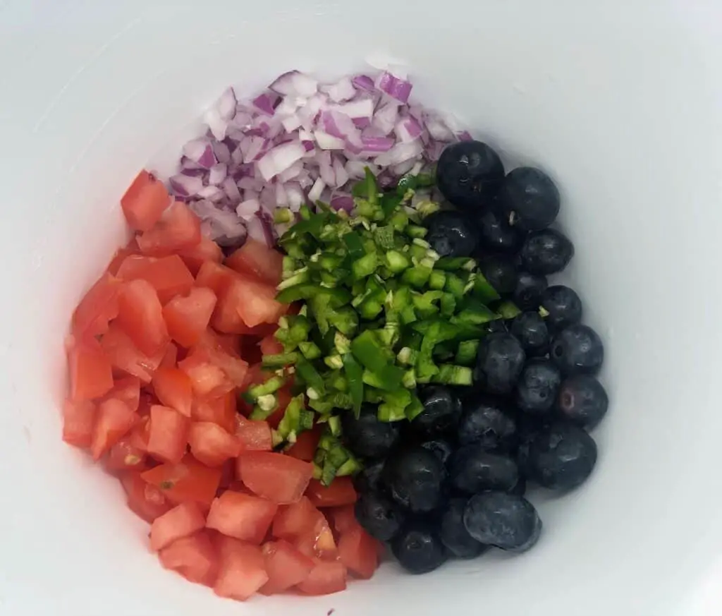 blueberry salsa veggies