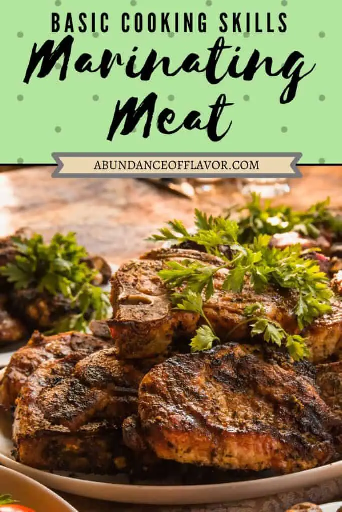 marinating meat pin image