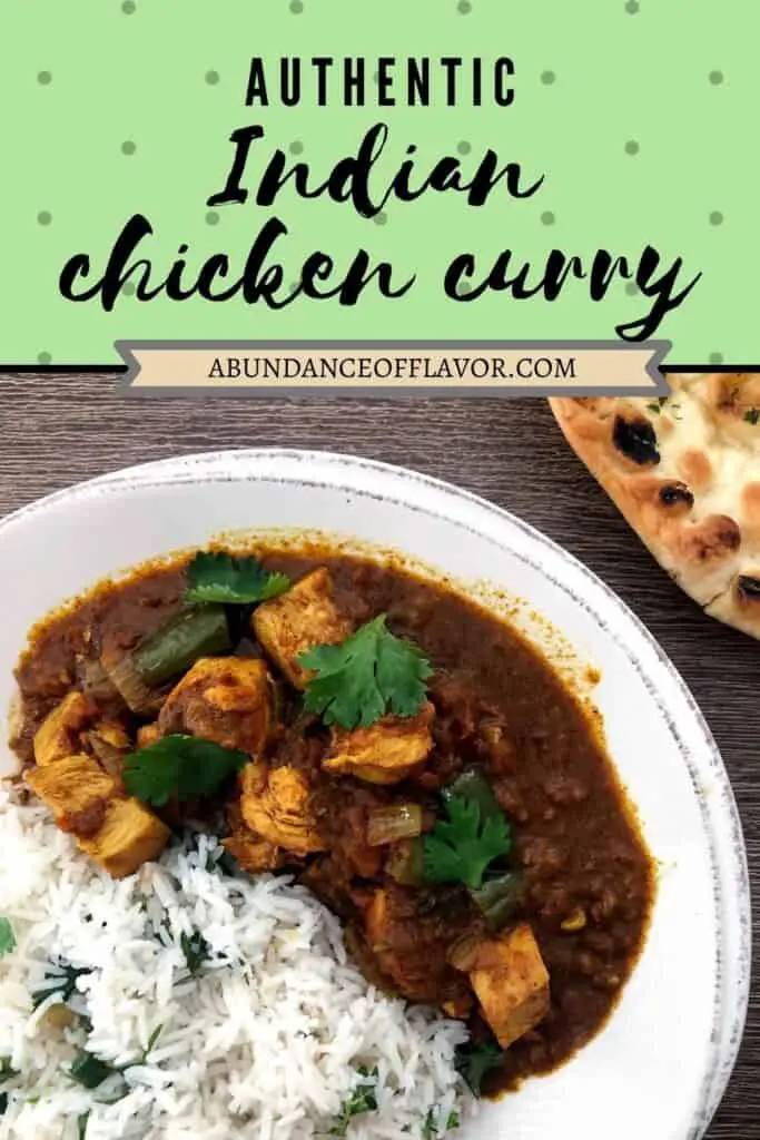 authentic indian chicken curry pin