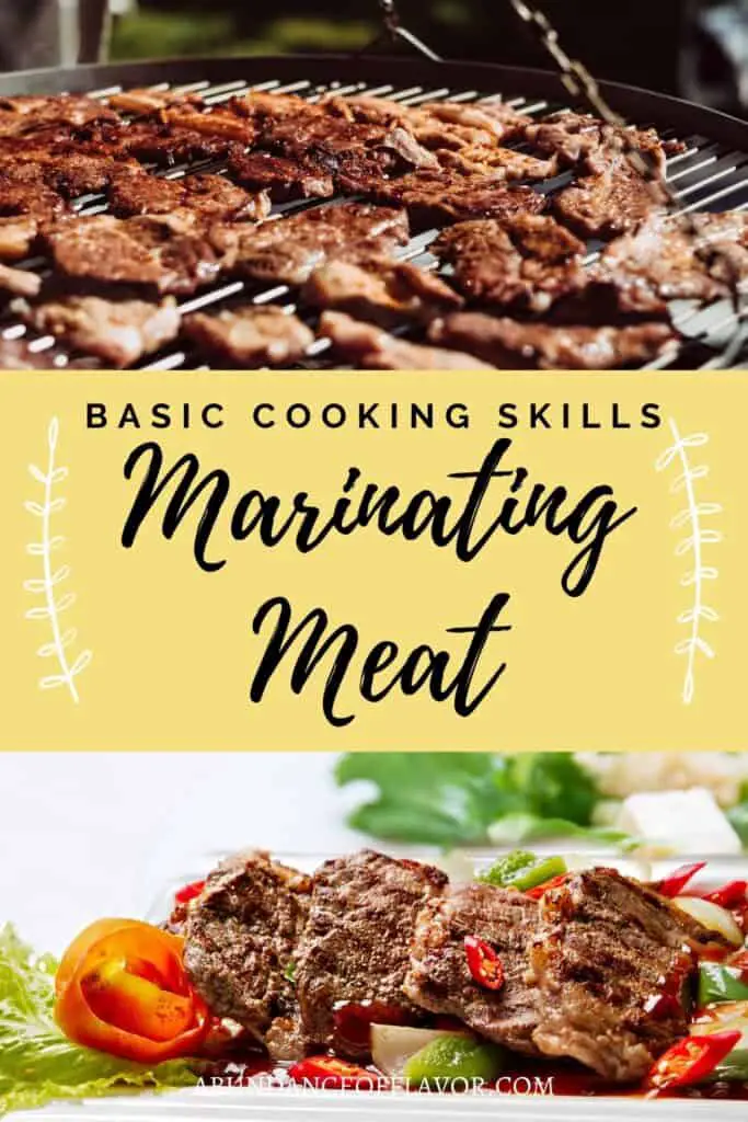 marinating meat pin image