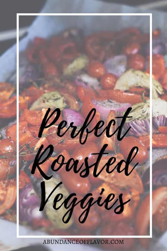 roasting vegetables pin