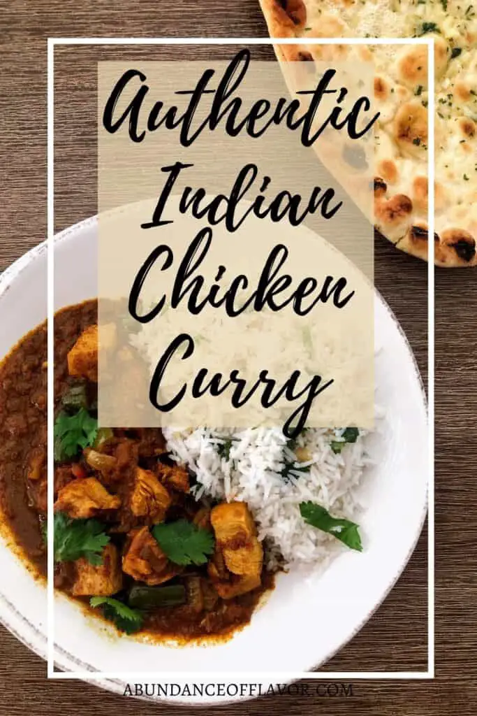 authentic indian chicken curry pin