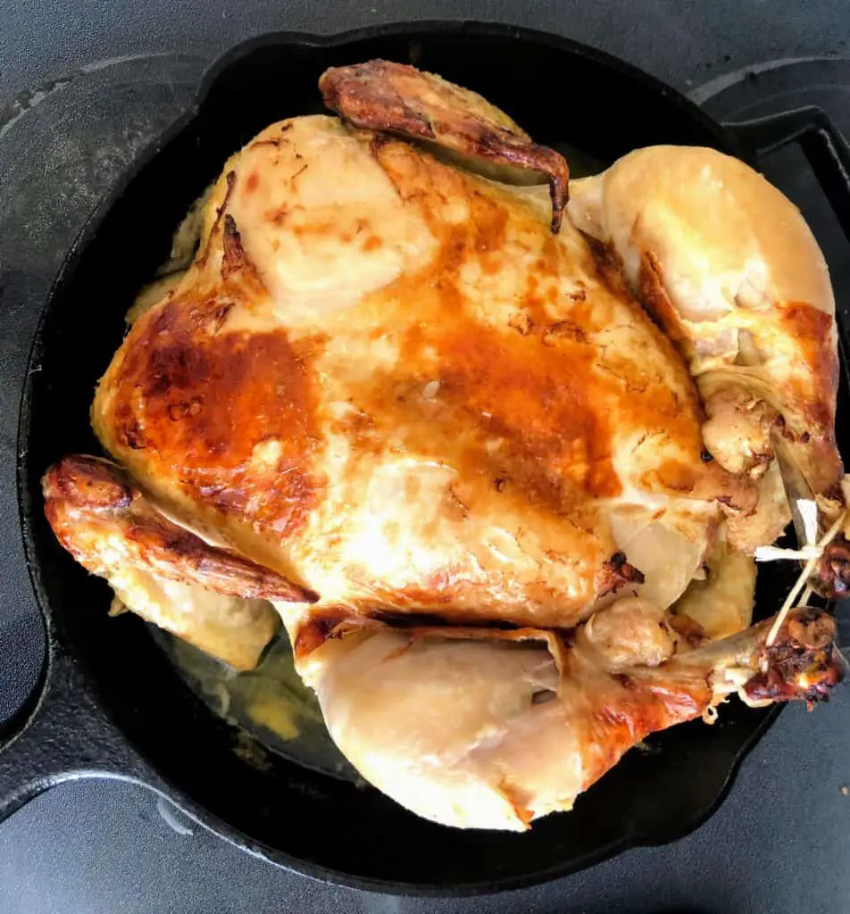 simple whole roasted chicken