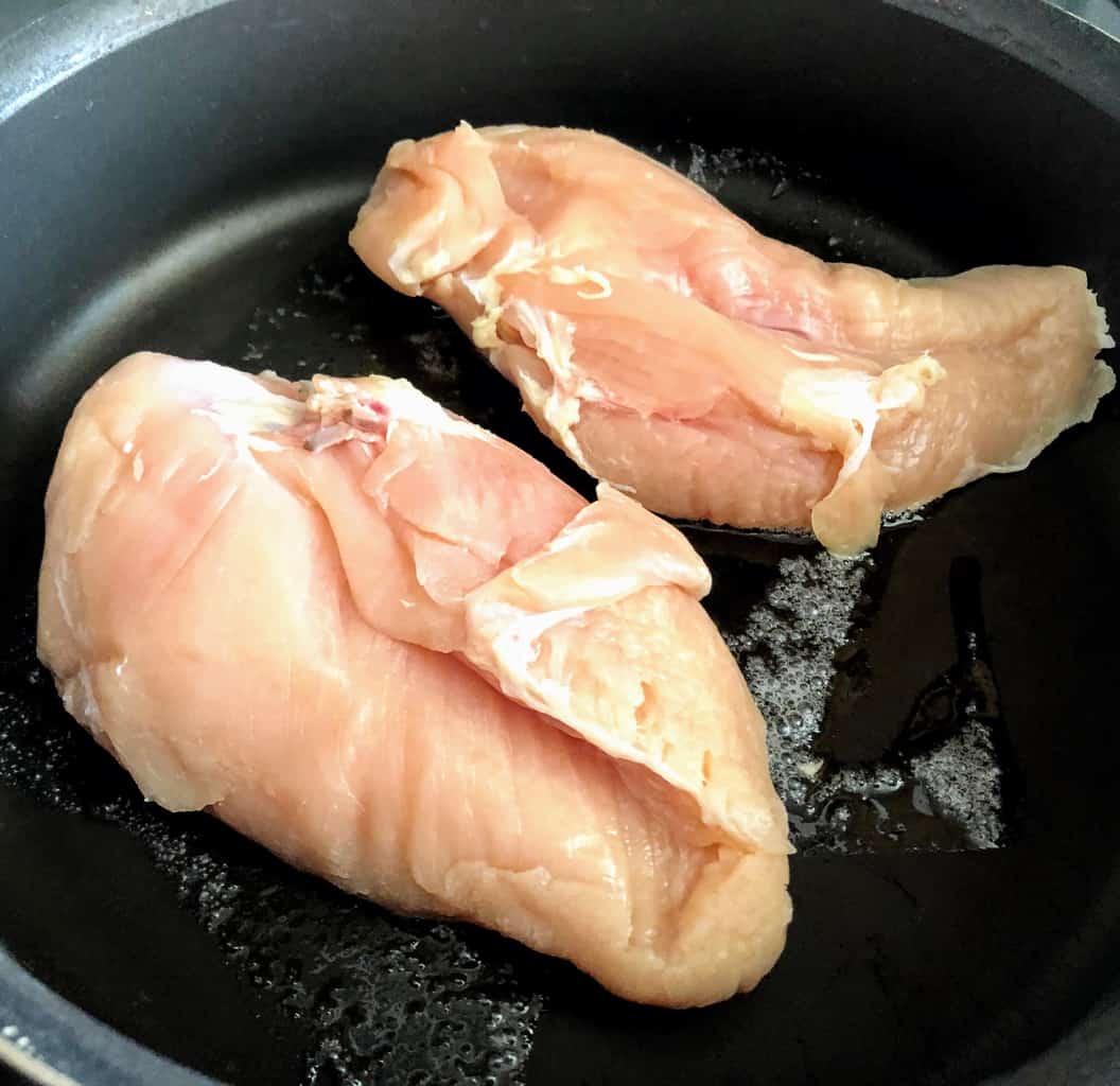 saute chicken breasts