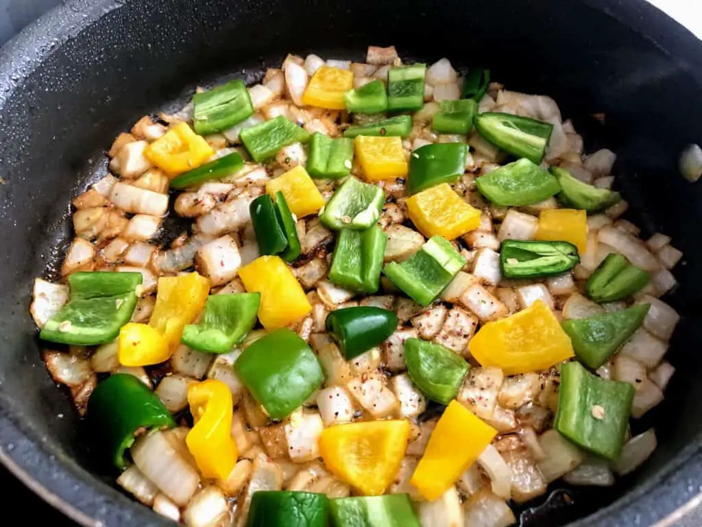 onions peppers curry