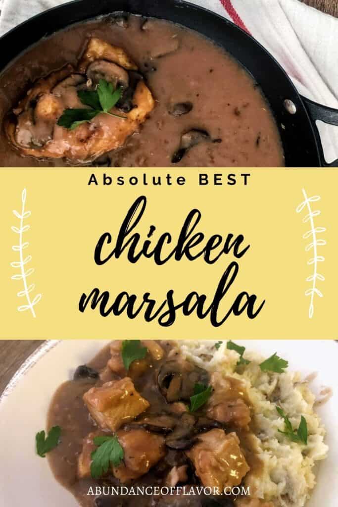 absolute best chicken marsala pin