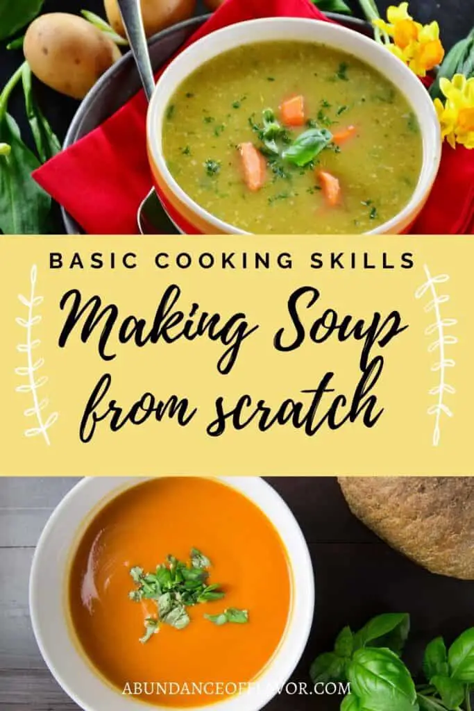 making soup from scratch pin