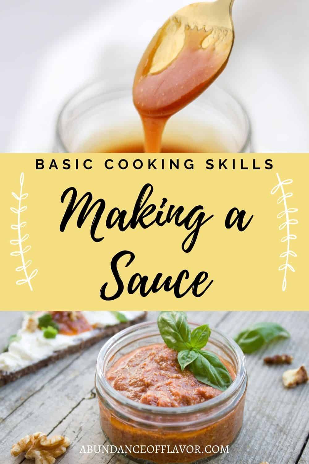 what are techniques in sauce making essay