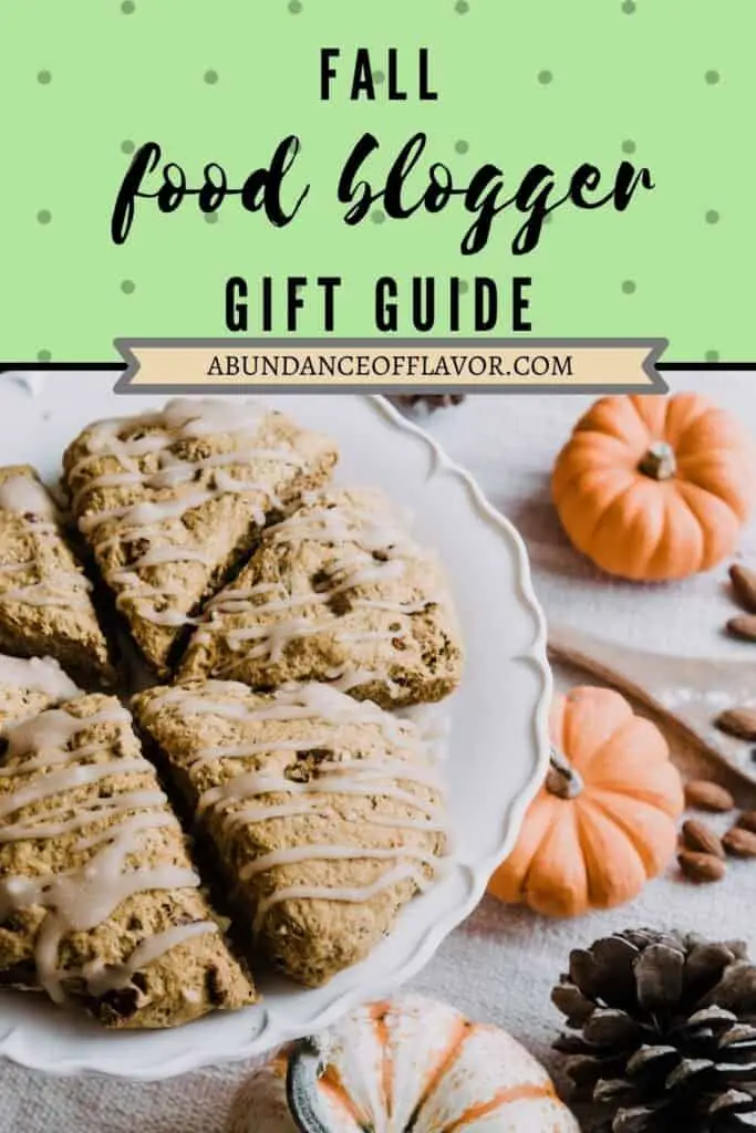 fall food blogger gift guide pin