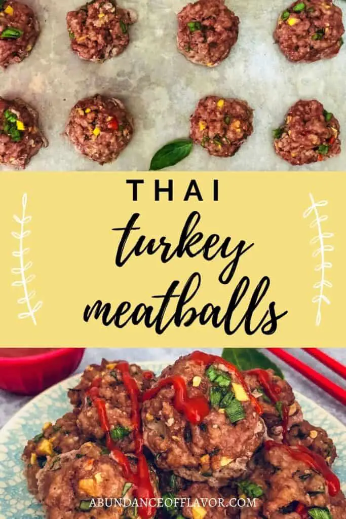 thai turkey meatballs