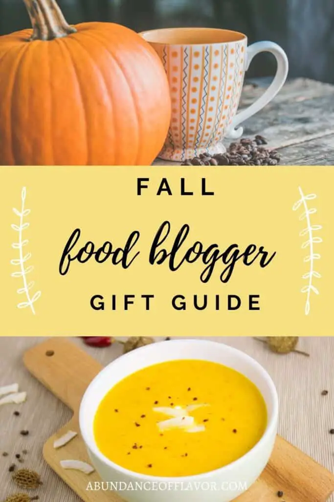 fall food blogger gift guide pin