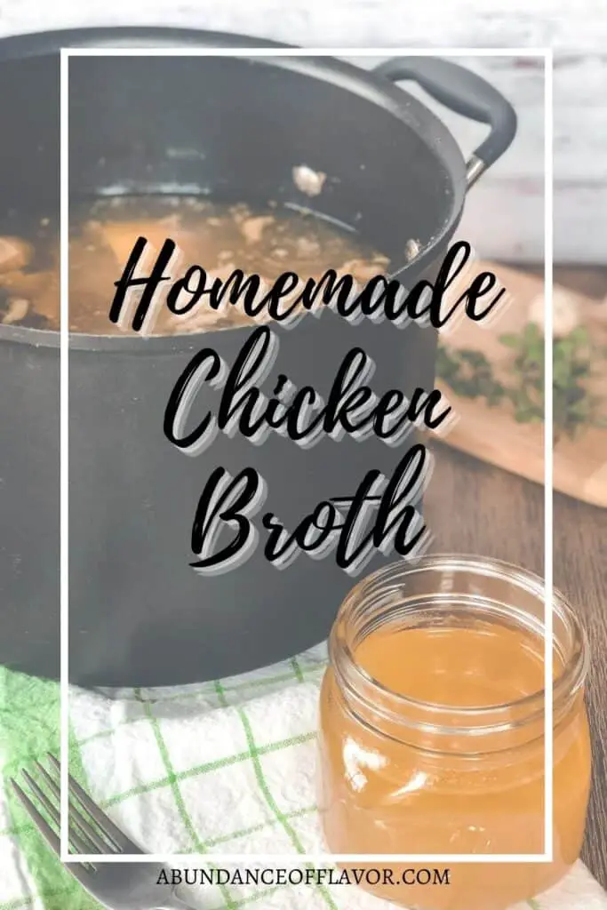 healthy homemade chicken broth pin