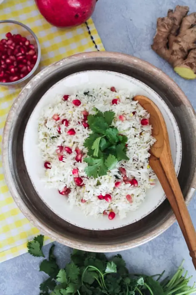 pomegranate basmati rice