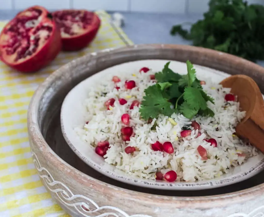 pomegranate basmati rice