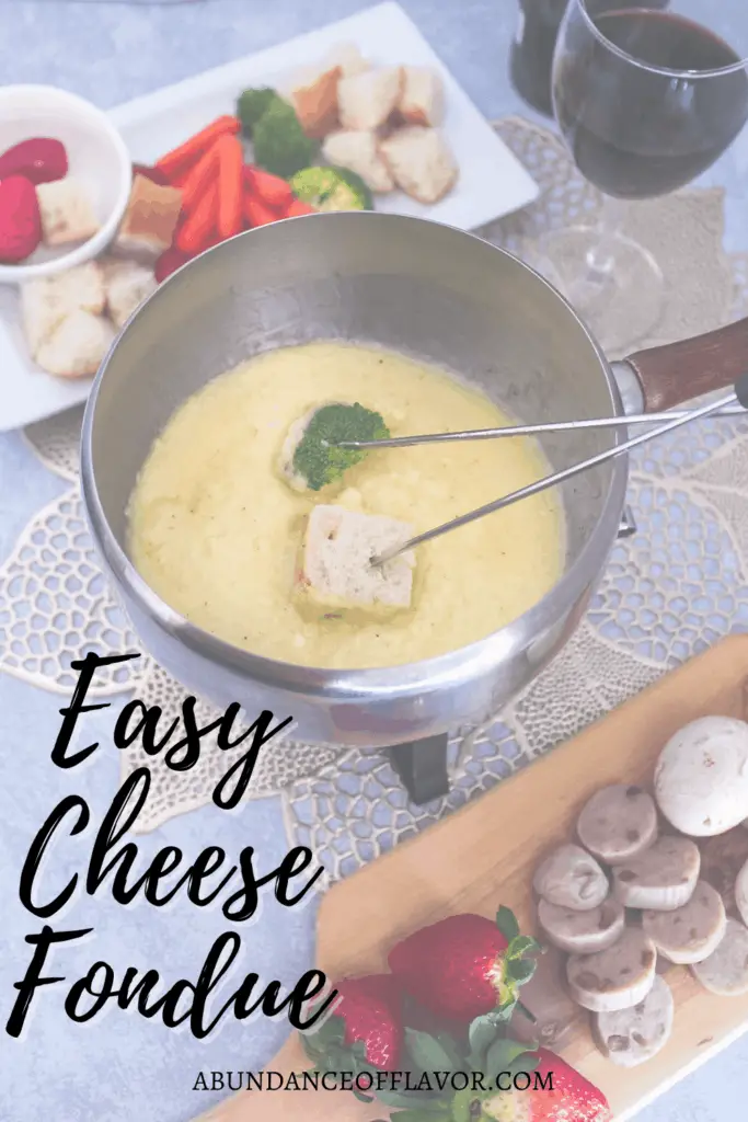 Easy Cheese Fondue for Two (the Best At Home Date Night!)