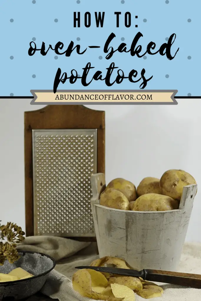 how to bake a potato in the oven pin