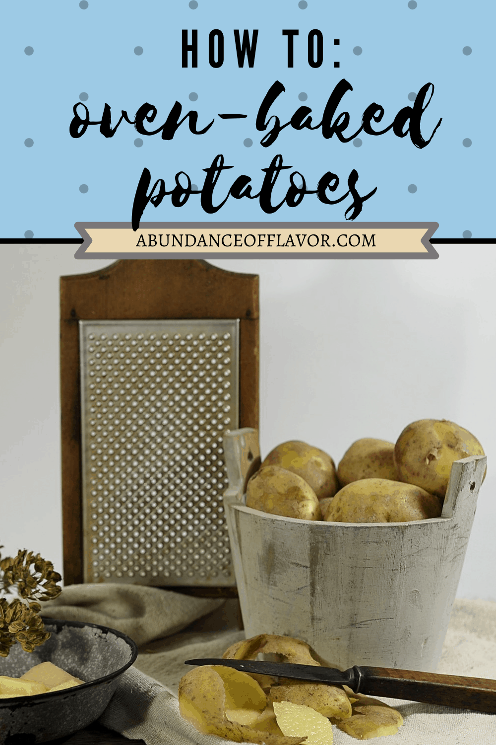 How to Bake a Potato in the Oven - Basic Cooking Skills - Abundance of