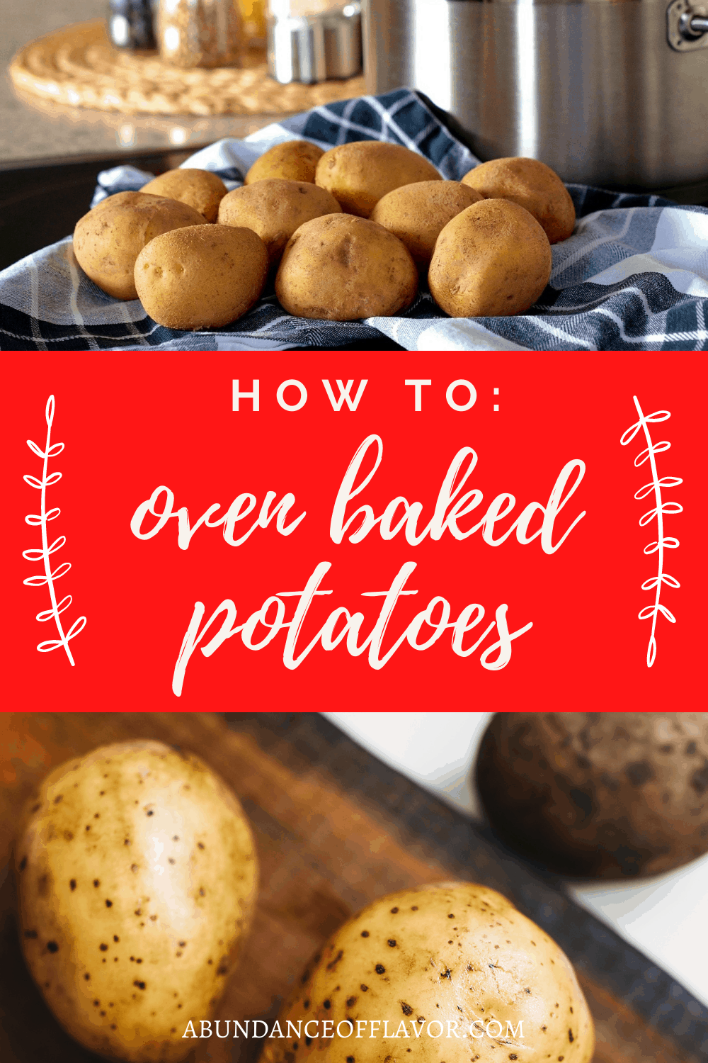 How to Bake a Potato in the Oven - Basic Cooking Skills - Abundance of ...