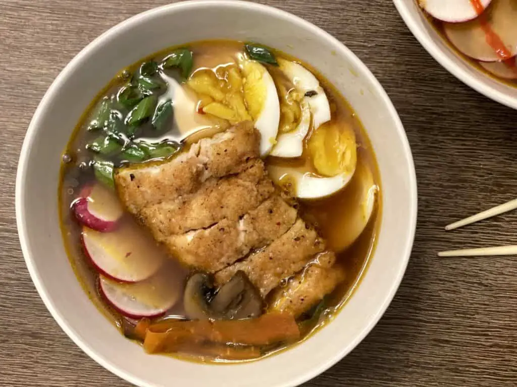 boiled egg in ramen