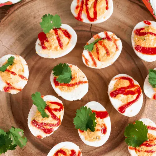 Spicy Jalapeno Deviled Eggs - Abundance of Flavor