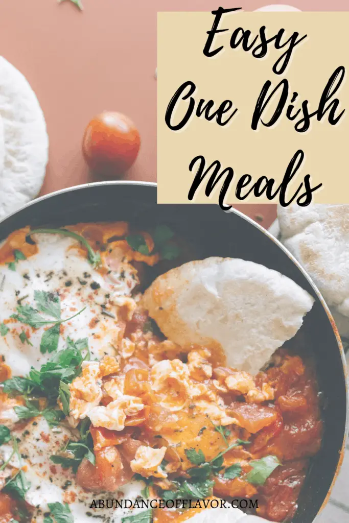 easy one dish meals pin